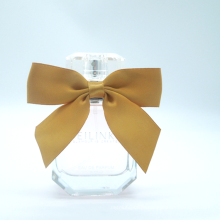 Custom elastic gift packing ribbon bow,pre tied velvet ribbon bow with elastic loop for perfume bottle